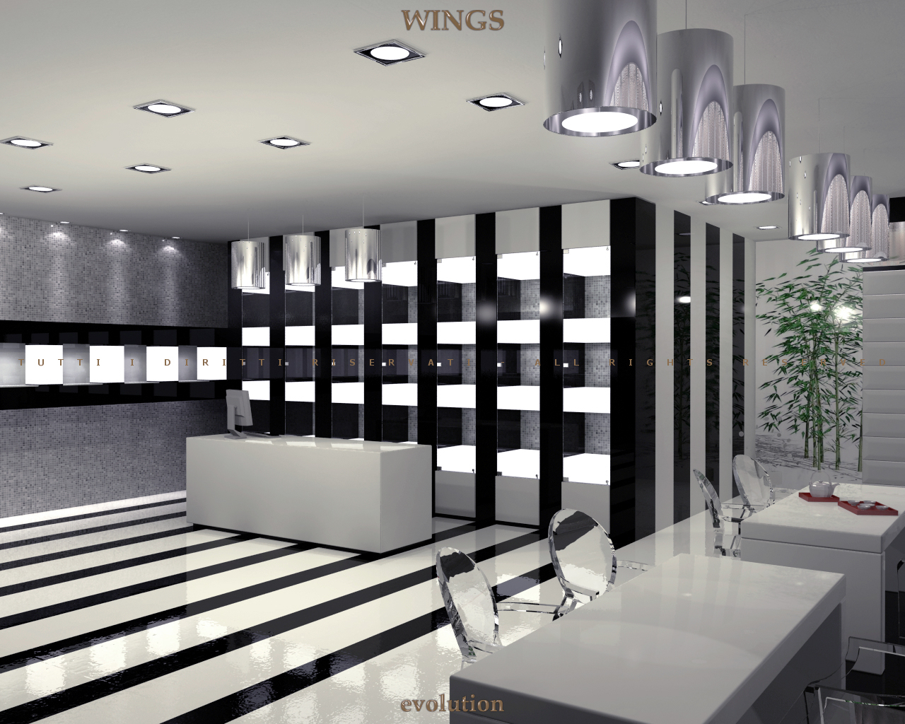 Wings arredamenti per negozi ottica gioielleria for P g arredamenti