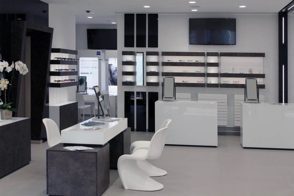 architettura per negozi di ottica - architecture for optical shops