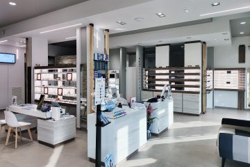 Arredamento per negozi di ottica